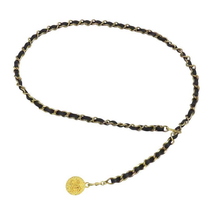 CHANEL 
COCO CC ロゴ 1982 ゴールドカラーメタル 
ココマーク ヴィンテージ チェーンベルト