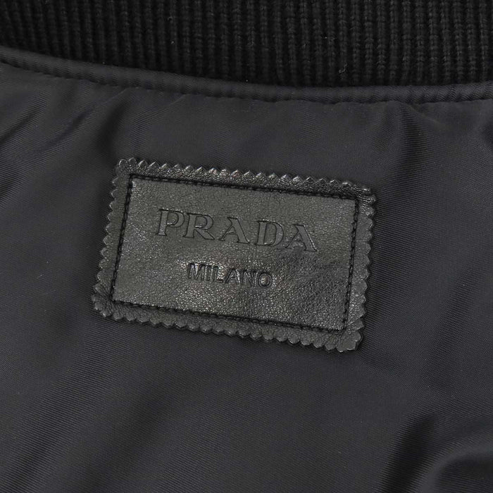 PRADA 
トライアングルロゴ 
ナッパレザー ボンバージャケット