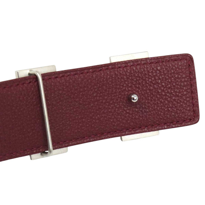 HERMES 
H アッシュ □K刻印 Hロゴ レザー 32MM 
コンスタンス Hストリエ リバーシブル ベルト