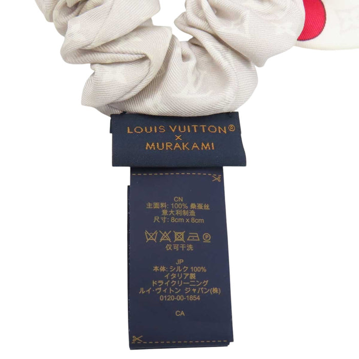 LOUIS VUITTON 
LV ロゴ ヘアアクセサリー シルク 
モノグラムチェリー 村上隆 シュシュ