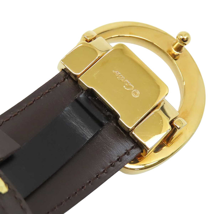 CARTIER 
リバーシブル レザー ゴールドカラー金具 
パンテール ドゥ カルティエ ベルト