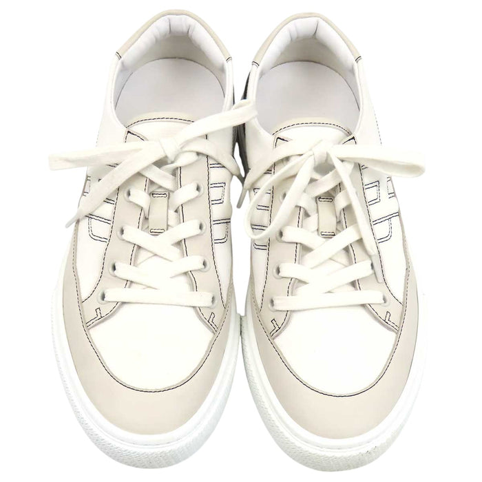 HERMES 
Deep Hモチーフ キャンバス レザー 
ディープ スニーカー