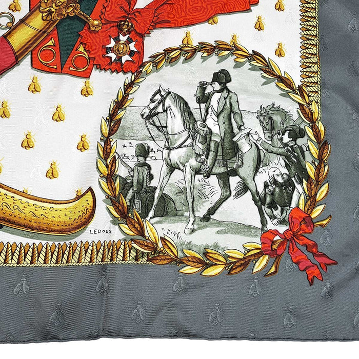 HERMES 
ナポレオン シルク 大判 
カレ 90 NAPOLEON スカーフ