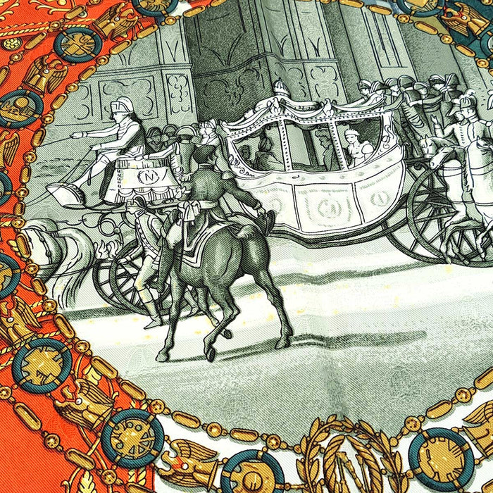 HERMES 
ナポレオン シルク 大判 
カレ 90 NAPOLEON スカーフ