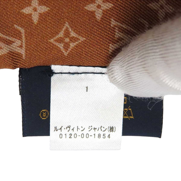 LOUIS VUITTON 
LV ロゴ シルク 
バンドー プラネット モノグラム スカーフ