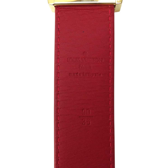 LOUIS VUITTON 
レザー ブロン 
サンチュール キャレ LVカット ベルト 
モノグラムマルチカラー