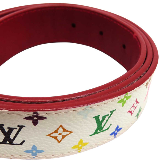 LOUIS VUITTON 
レザー ブロン 
サンチュール キャレ LVカット ベルト 
モノグラムマルチカラー