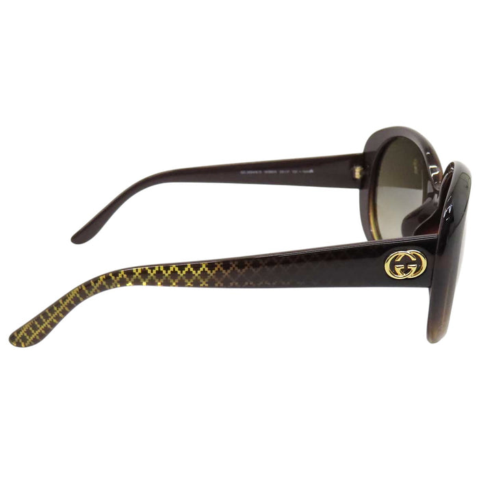 GUCCI 
ロゴ ゴールドカラーメタル 
インターロッキングG サングラス