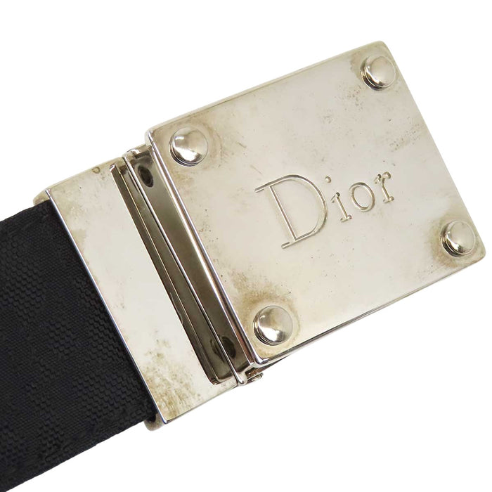 Dior 
シルバーカラーメタル リバーシブル 
ロゴ バックル オブリーク ベルト