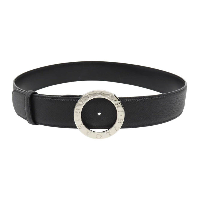 BVLGARI 
サークルロゴ レザー シルバーカラー金具 
ブルガリブルガリ ベルト