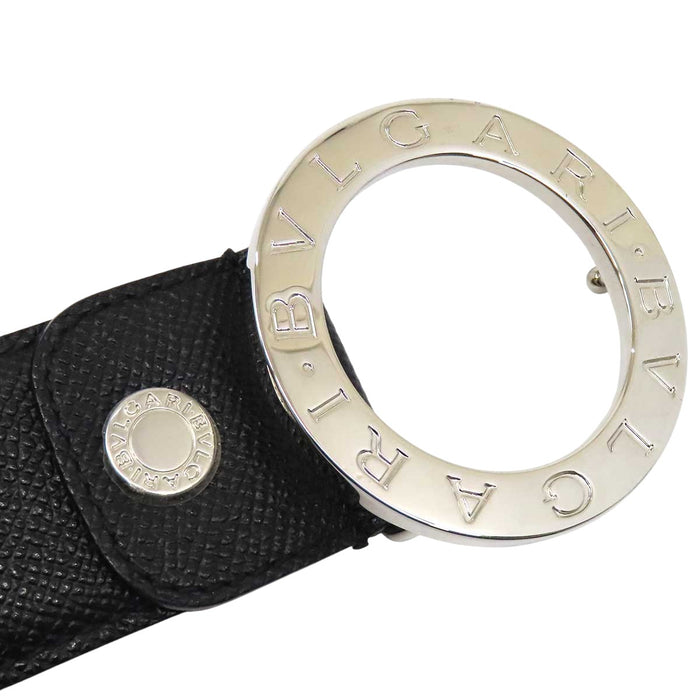 BVLGARI 
サークルロゴ レザー シルバーカラー金具 
ブルガリブルガリ ベルト
