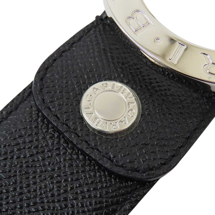 BVLGARI 
サークルロゴ レザー シルバーカラー金具 
ブルガリブルガリ ベルト