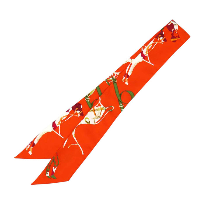 HERMES 
シルク 
ツイリー TOUT EN CARRE 全てはカレの中に スカーフ