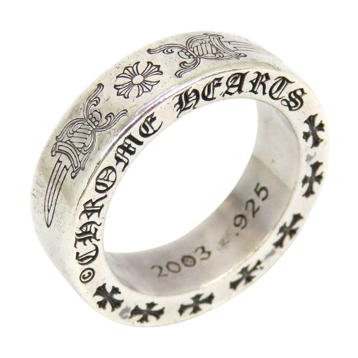 CHROME HEARTS 
CH SPACER DAGGER シルバー 2003年刻印 
6mm スペーサー ダガー リング
