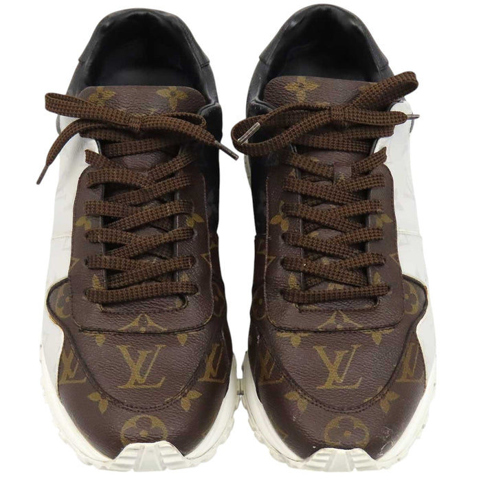 LOUIS VUITTON 
LV レザー レースアップ 
ランアウェイ ライン スニーカー