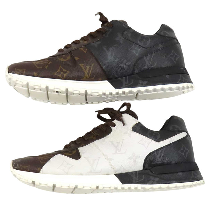 LOUIS VUITTON 
LV レザー レースアップ 
ランアウェイ ライン スニーカー