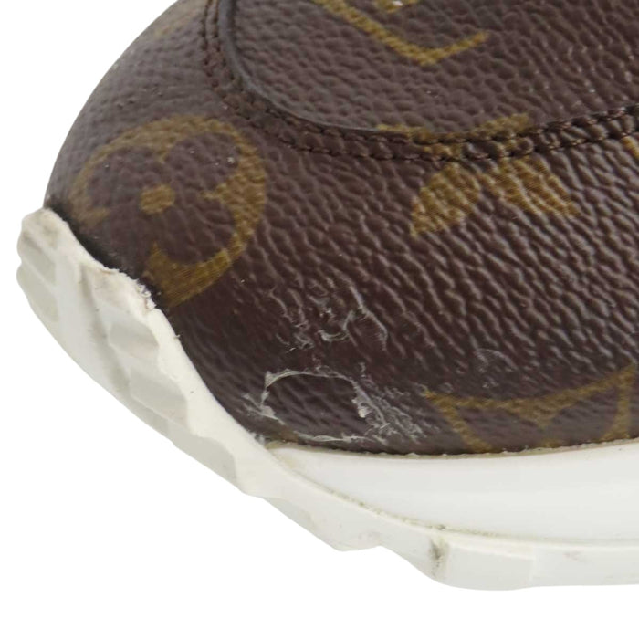 LOUIS VUITTON 
LV レザー レースアップ 
ランアウェイ ライン スニーカー