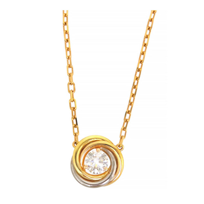 CARTIER 
Baby Trinity Diamond Necklace