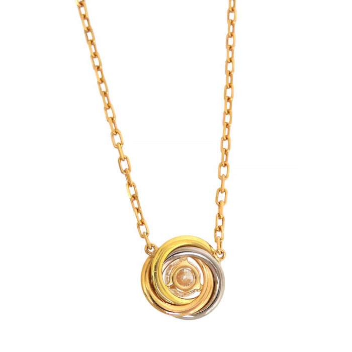 CARTIER 
Baby Trinity Diamond Necklace