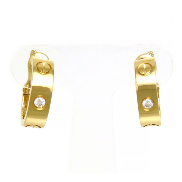CARTIER 
ラブ フープ ピアス ダイヤモンド