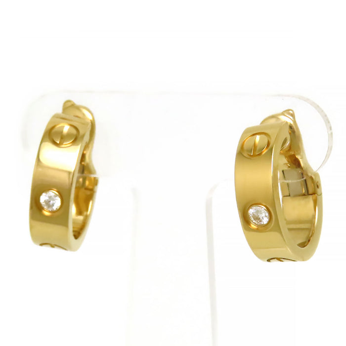 CARTIER 
ラブ フープ ピアス ダイヤモンド