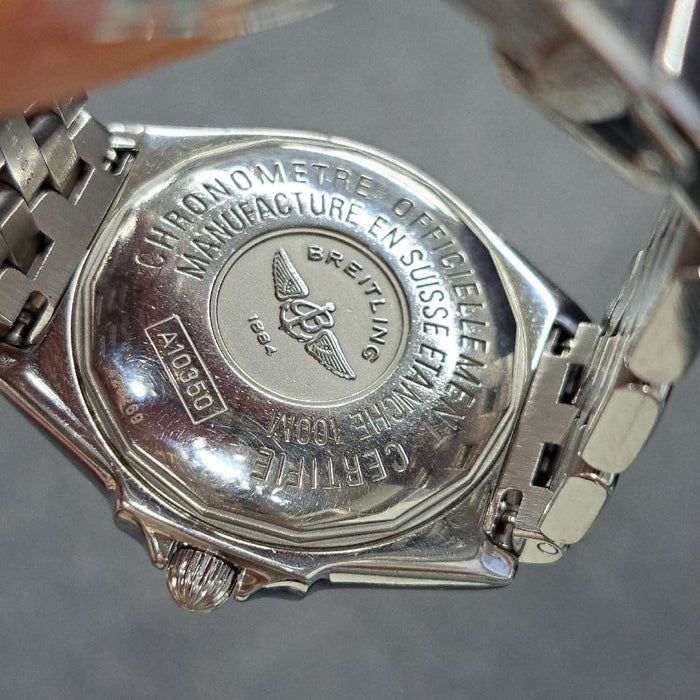 【WHOLESALES】
BREITLING 
A10350 
ウィングス 
箱(内箱破損)　ギャランティ　クロノメーター証