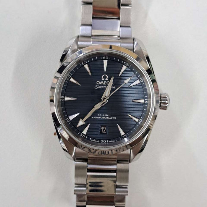 【WHOLESALES】
OMEGA 
220.10.38.20.03.001 
シーマスター アクアテラ コーアクシャル マスタークロノメーター 
箱(外箱破損)　ギャランティ　ピクトグラム　クロノメーター証