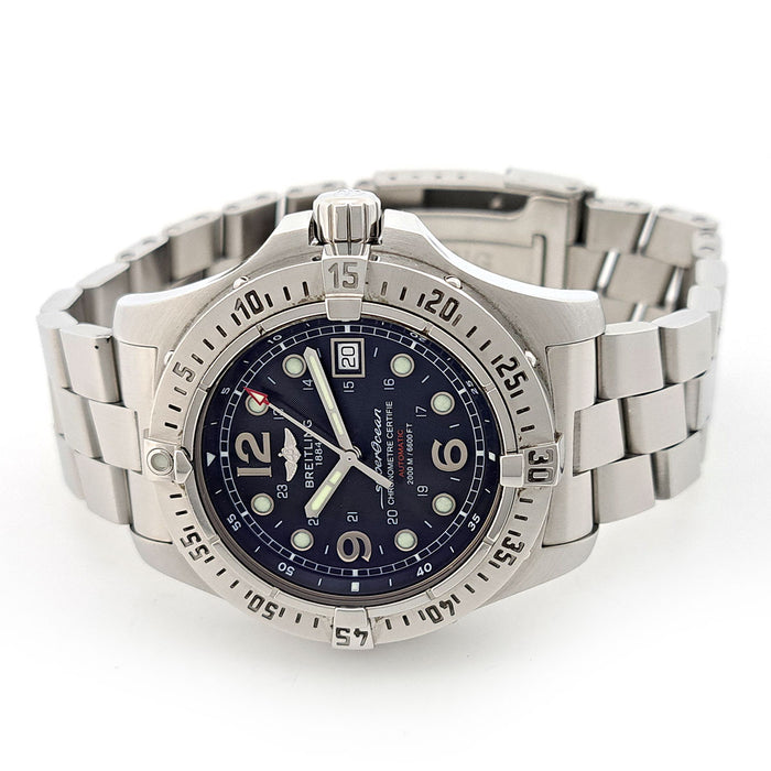BREITLING 
Superocean 
Avec boîte et papiers de garantie