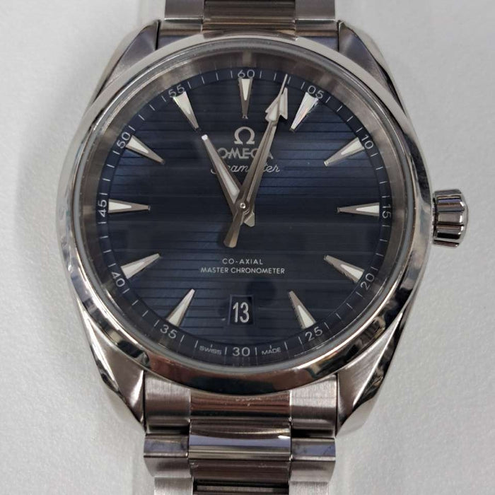 【WHOLESALES】
OMEGA 
220.10.38.20.03.001 
シーマスター　アクアテラ　150M 
箱(外箱汚れあり)　ギャランティ　クロノメーター証　ピクトグラム