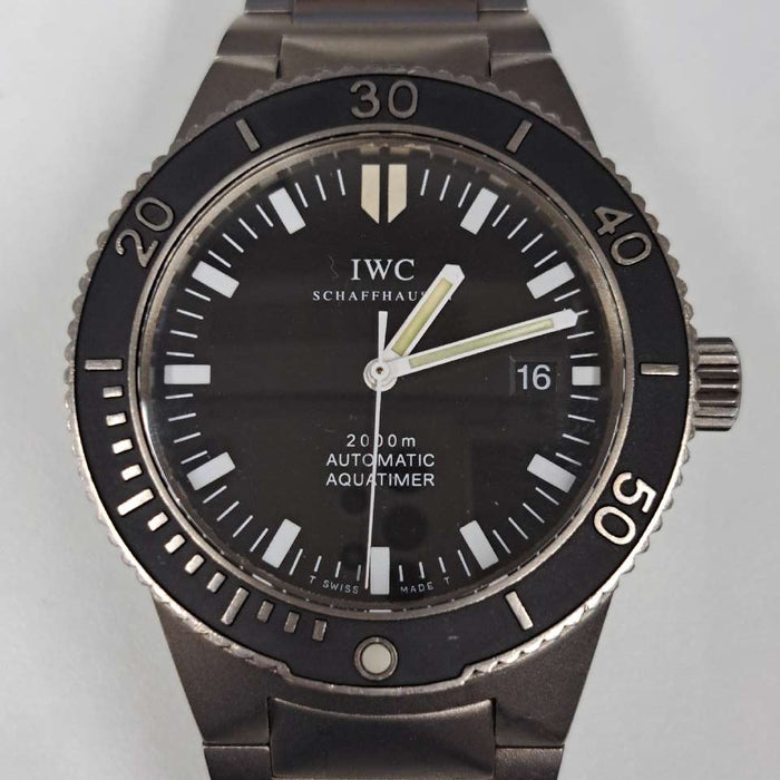 【WHOLESALES】
IWC 
IW353601 
アクアタイマー 
箱(劣化あり)　修理保証書