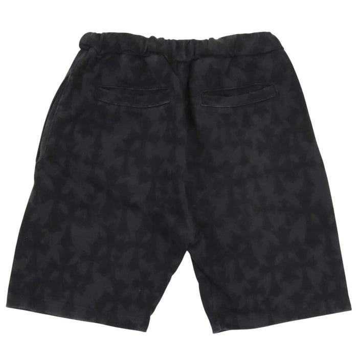 CHROME HEARTS 
CH クロス 総柄 スウェット コットン 
グレイブヤード ホースシュー ハーフパンツ