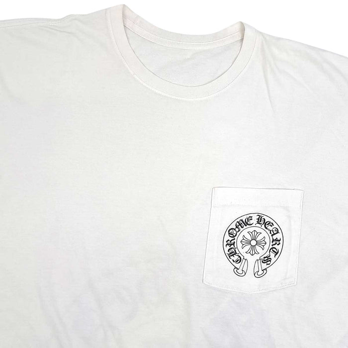 CHROME HEARTS 
CH ロゴ コットン クルーネック スクロールラベル 
ホースシュー マイアミ限定 プリント Tシャツ