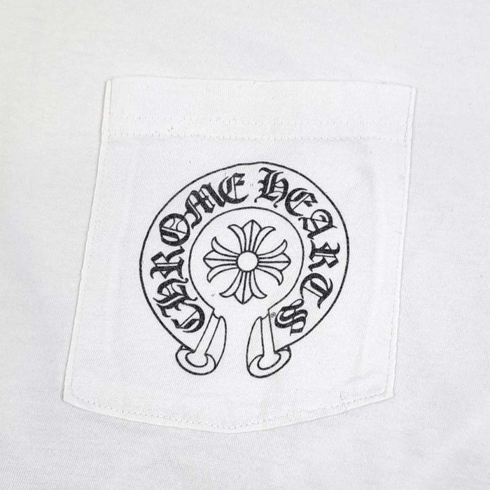 CHROME HEARTS 
CH ロゴ コットン クルーネック スクロールラベル 
ホースシュー マイアミ限定 プリント Tシャツ