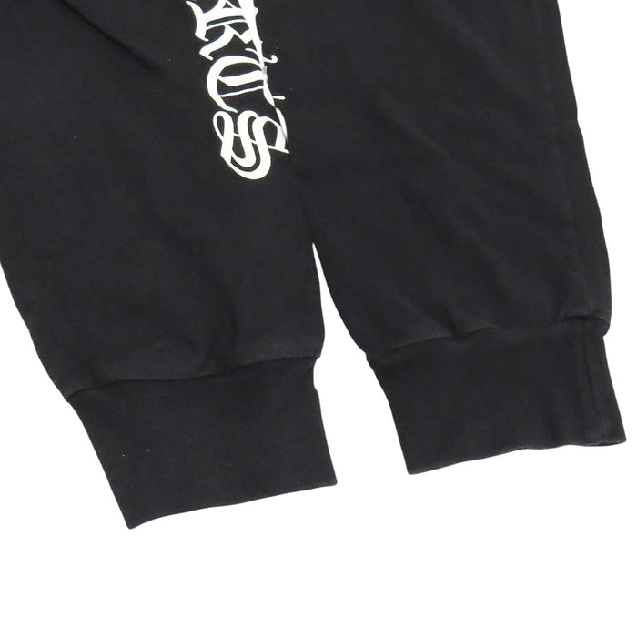CHROME HEARTS 
CH コットン クルーネック 
スクロールラベル 袖ロゴ ロングスリーブ Tシャツ