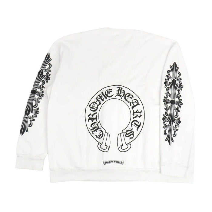 CHROME HEARTS 
CH HORSESHOE SWTSHRT コットン 裏起毛 
袖フローラル ホースシュー スウェット