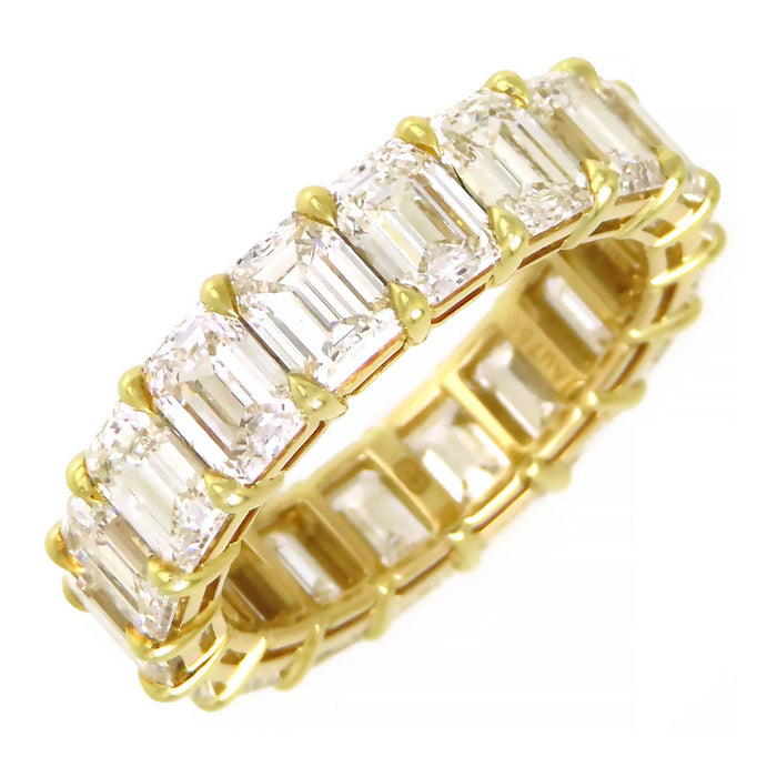 HARRY WINSTON 
エメラルドカット プロングセット リング