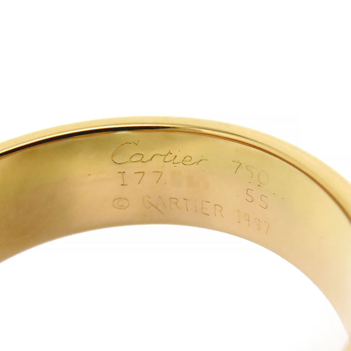 CARTIER 
2C スリーゴールド ダイヤモンド リング SM