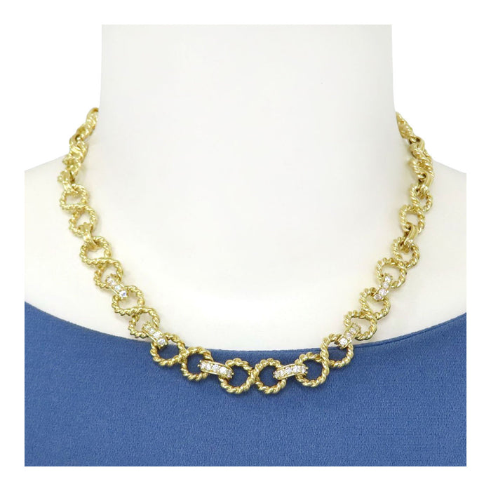 TIFFANY&Co. 
リンク ロープ ダイヤモンド ネックレス