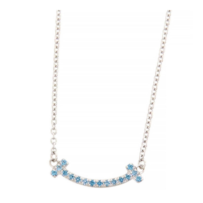 TIFFANY&Co. 
Tスマイル ネックレス ミニ ブルートパーズ