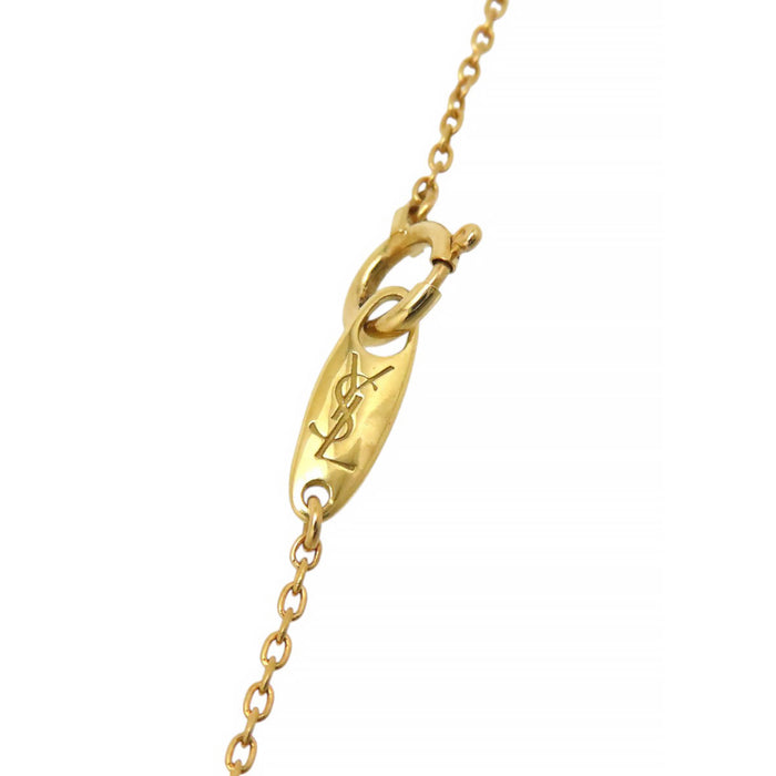 SAINT LAURENT Logo Necklace