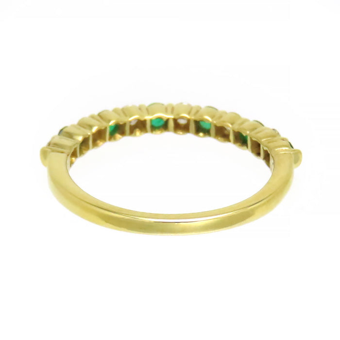 TIFFANY&Co. Diamond Emerald Half-Eternity Ring