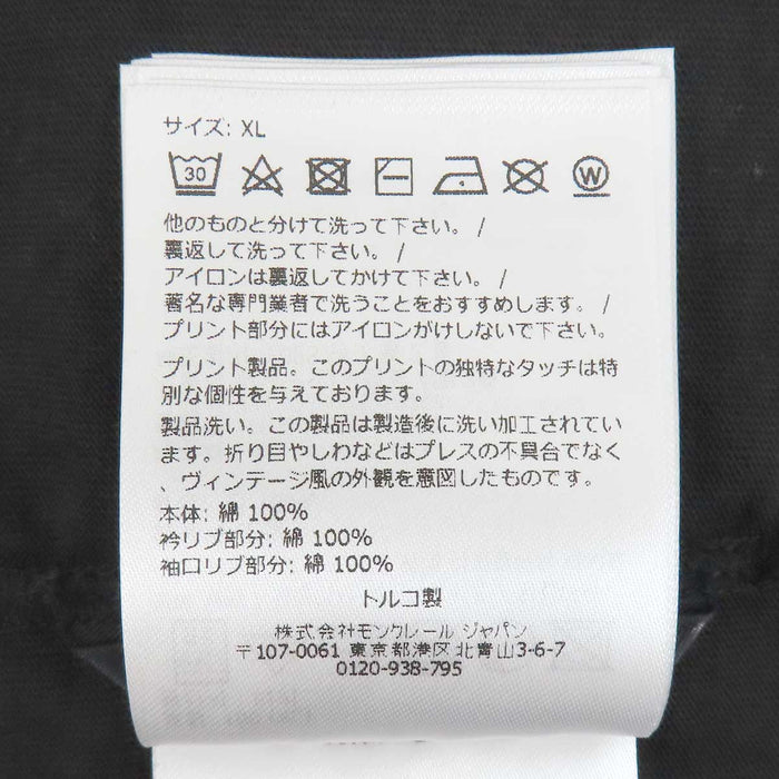 MONCLER 
2026年製 ワッペン コットン クルーネック 
ロゴ ロングスリーブ Tシャツ