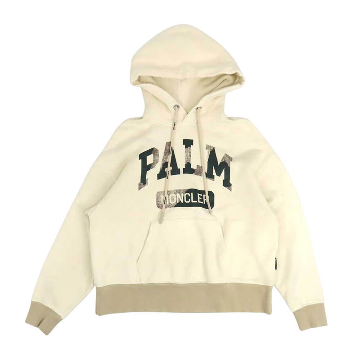 MONCLER 
パーム エンジェルス スウェット USED加工 2023年製 裏起毛 
HOODIE GENIUS 8 PALM ANGELS コラボ ロゴ フーディ 
モンクレールジーニアス