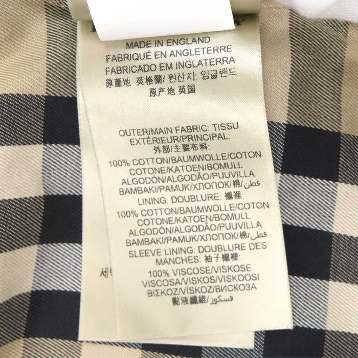BURBERRY 
ウエストミンスターロング コットン 
トレンチコート 
THE WESTMINSTER LONG