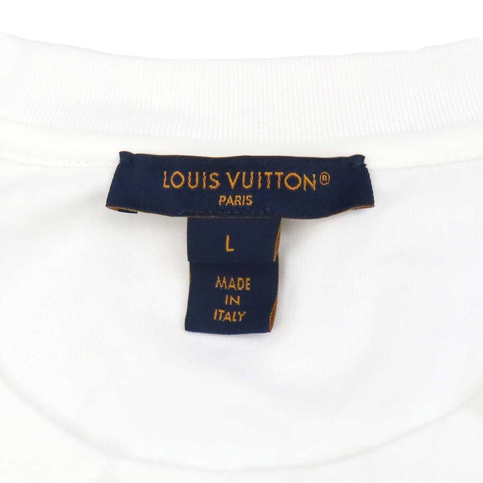 LOUIS VUITTON 
Logo cotton crew-neck 
LV Signature zipper-detail T-shirt