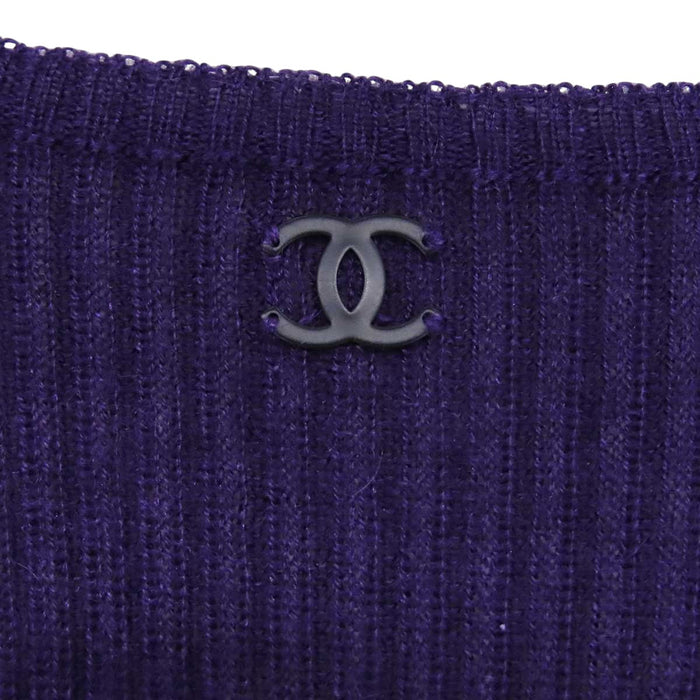 CHANEL 
COCO CC ロゴ カシミヤ混 シルク混 00A 
ココマーク ロングスリーブ ニット