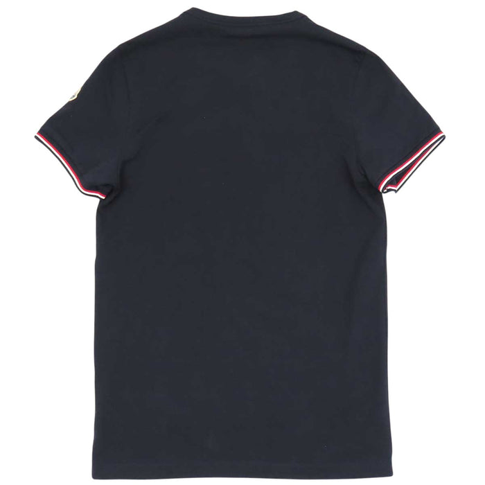 MONCLER 
ワッペン スリムフィット トリコロール コットン クルーネック 
MAGLIA T SHIRT マグリア ロゴ Tシャツ