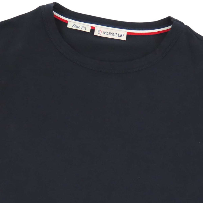 MONCLER 
ワッペン スリムフィット トリコロール コットン クルーネック 
MAGLIA T SHIRT マグリア ロゴ Tシャツ