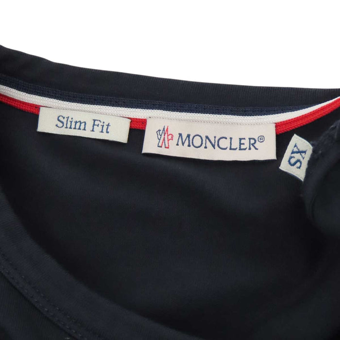 MONCLER 
ワッペン スリムフィット トリコロール コットン クルーネック 
MAGLIA T SHIRT マグリア ロゴ Tシャツ