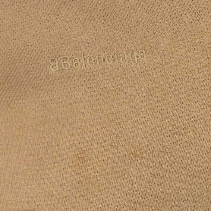 BALENCIAGA 
刺繍 スウェット 裏起毛 コットン フーディ 
ロゴ エンブロイダリー パーカー
